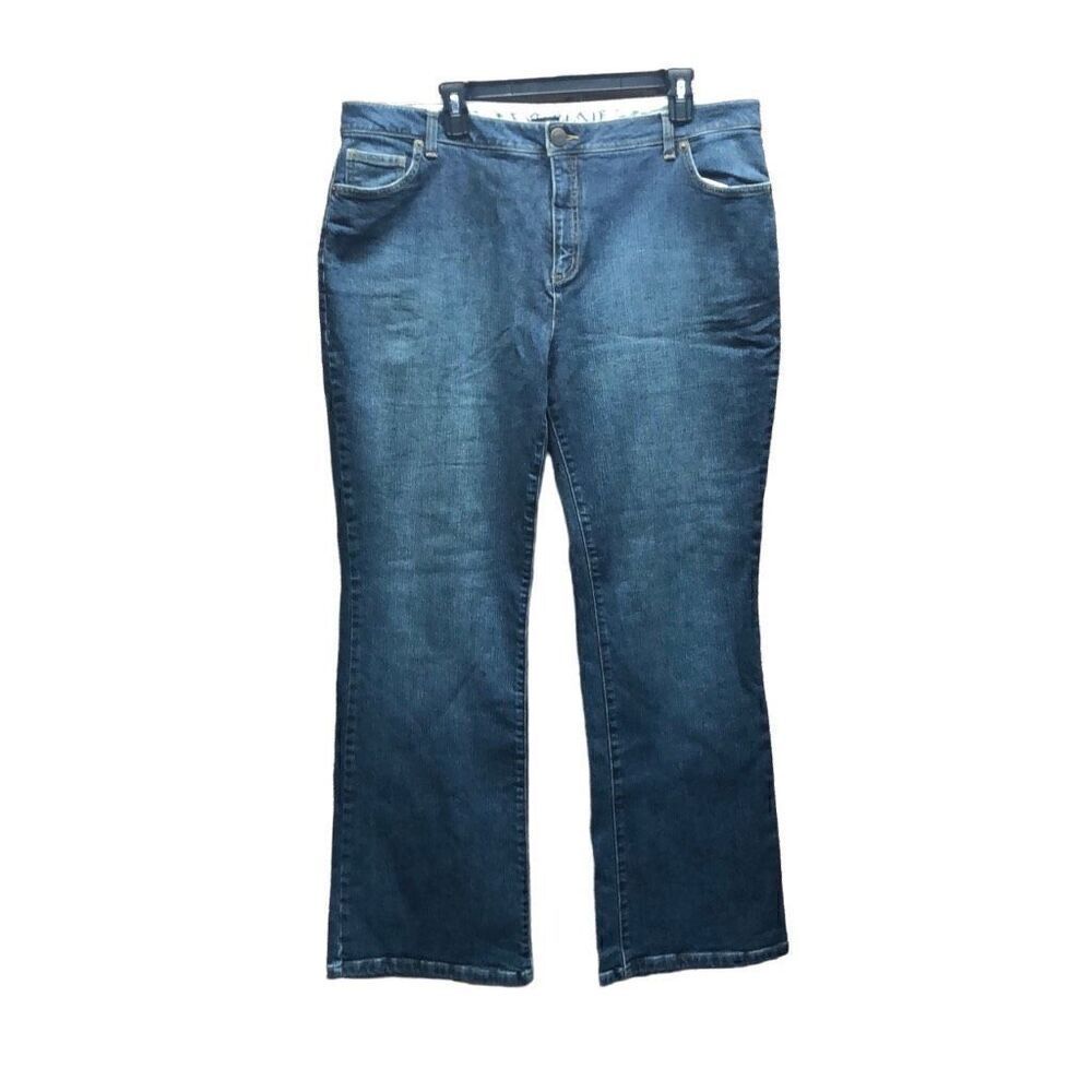 Lands' End Size 18 Original Fit Modern Waist Boot Let Jeans